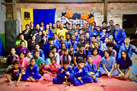 Deputado Coronel Chrisóstomo visita projeto social e reforça apoio ao esporte em comunidades de Porto Velho